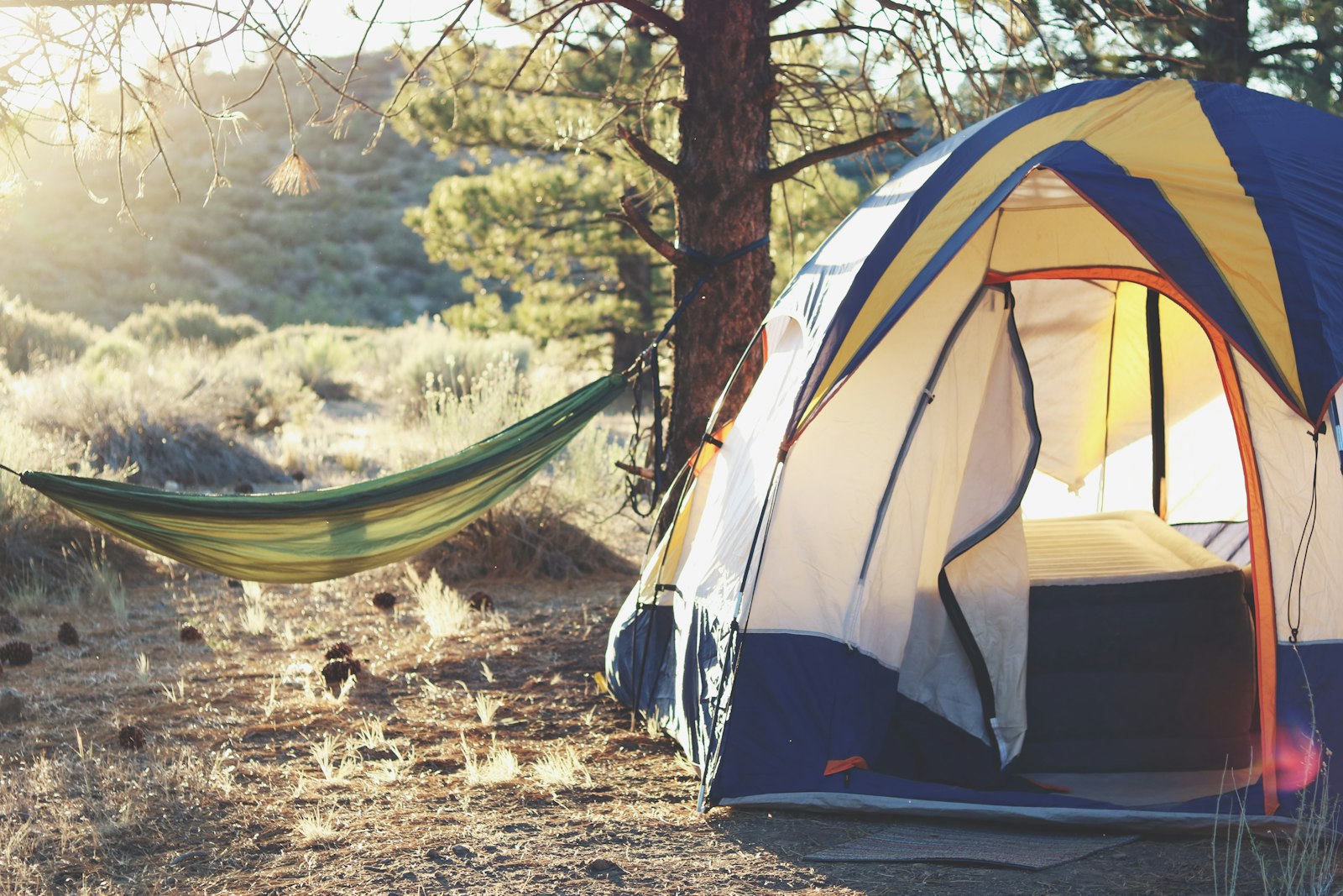 Emplacement de camping ombragé
